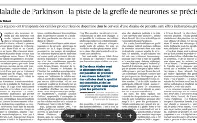 Article du Figaro : la piste “greffe de neurones”