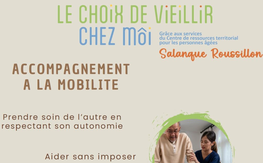Flyer Le choix de vieillir chez moi grâce au CRT pour les personnes âgées  Salanque Roussillon