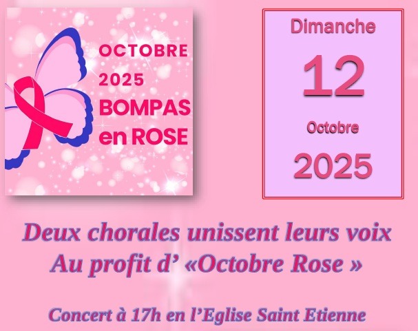 Octobre rose : Bompas canta en concert