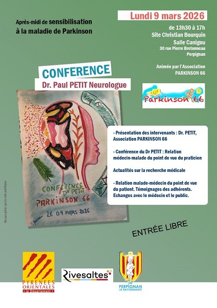 Flyer de la conférence du docteur Petit