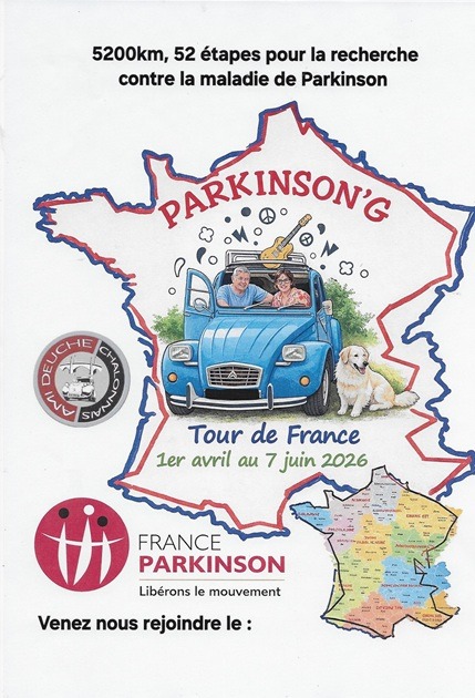 affiche du tour de France PARKINSON'G